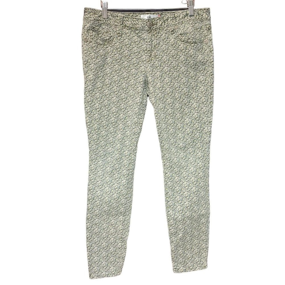 Cabi Jeans Women's Multicolor Floral Skinny Jeans 8